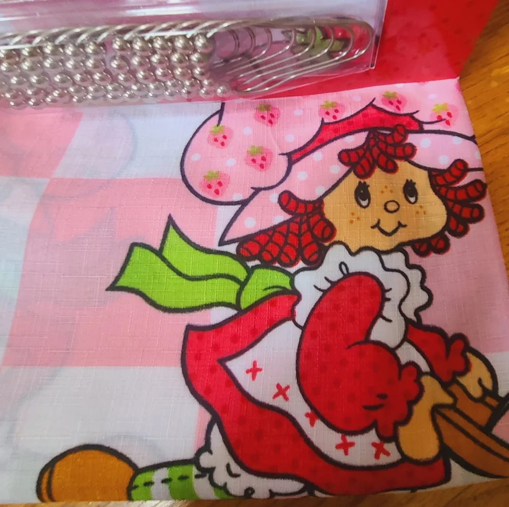 Strawberry Shortcake Shower Curtain 🍓